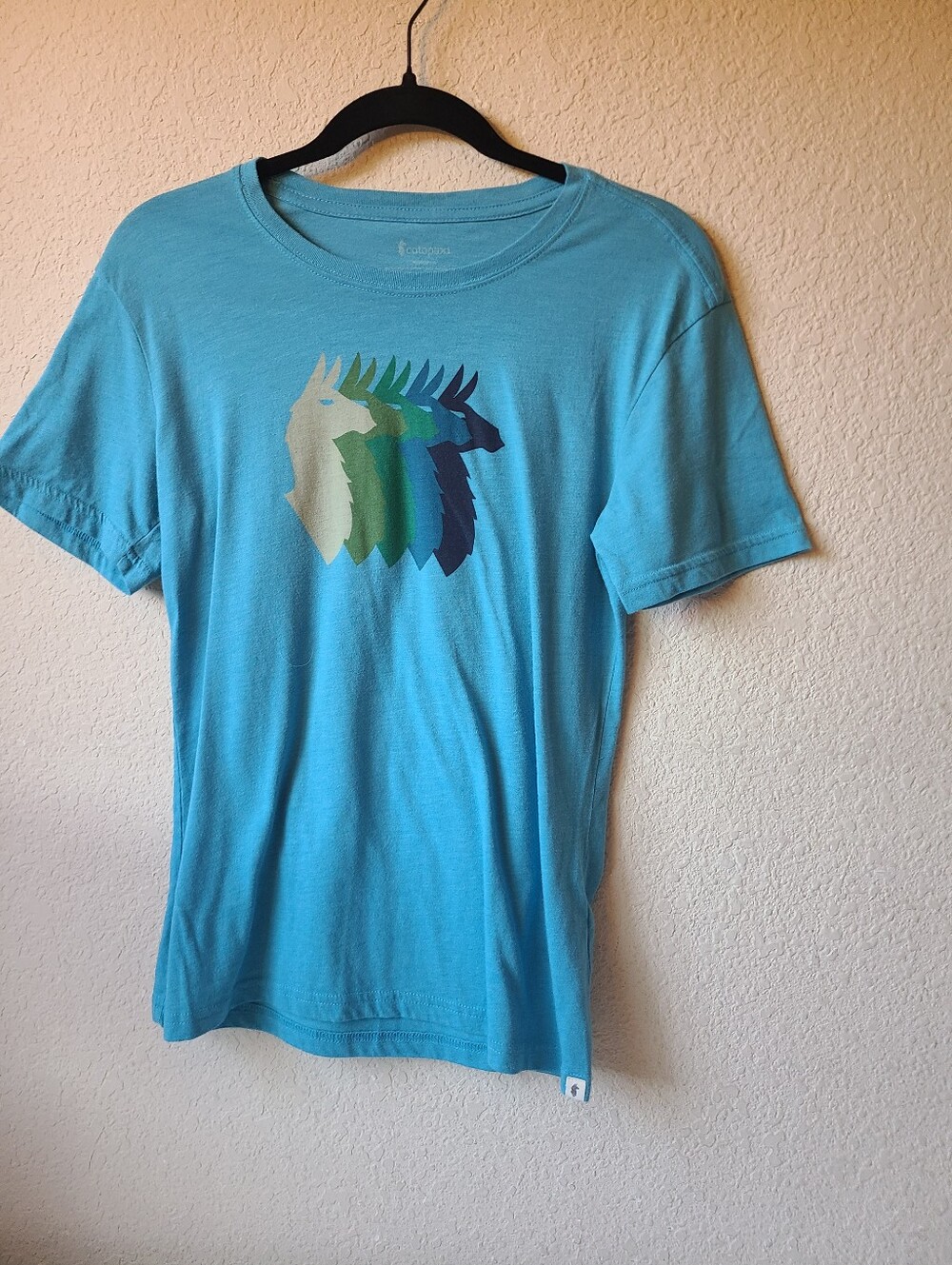 Cotopaxi Light Blue Graphic Crewneck T-Shirt Women's Size S